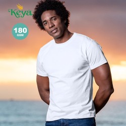 T-Shirt Adulte Blanc Personnalisé 100% Coton MC180 "keya" Matières : coton Taille textile : 3XL Couleurs : blanc 2