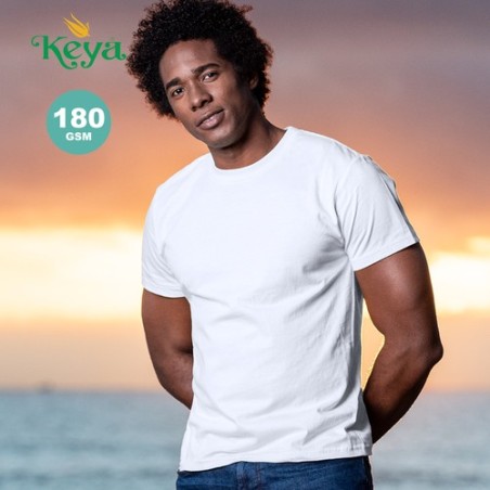 T-Shirt Adulte Blanc Personnalisé 100% Coton MC180 "keya" Matières : coton Taille textile : 3XL Couleurs : blanc personnalisatio