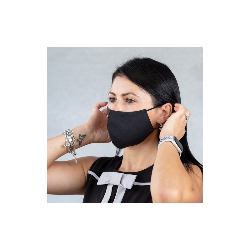 Masque Hygiénique Réutilisable Medium Confort & Sécurité Liriax Matières : coton Couleurs : bleu cadeau client original