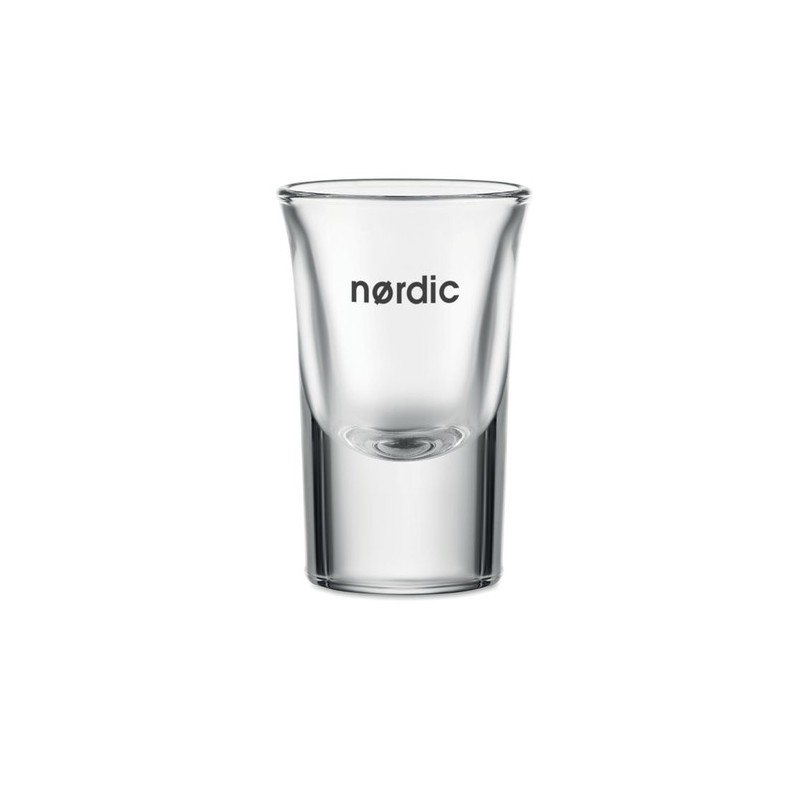 Verre à liqueur personnalisable unique 28ml SONGO Matières : verre Couleurs : transparent goodies publicitaire événementiel