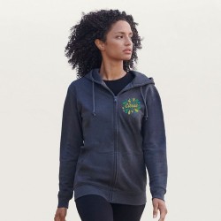 Veste Zippée Éco-responsable Unisexe Personnalisée - CARTER Taille textile : XS Couleurs : anthracite chiné personnalisation rap