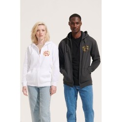 Veste Zippée Éco-responsable Unisexe Personnalisée - CARTER Taille textile : XS Couleurs : anthracite chiné cadeau affaires élég
