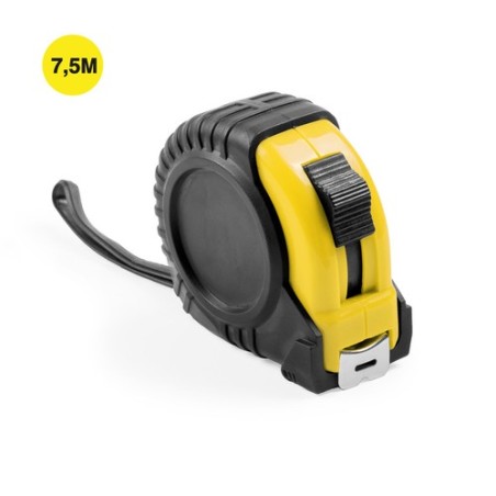 Mètre Publicitaire Personnalisé Grade Éco-responsable 7,5m Couleurs : jaune livraison express 24h 48h