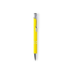 Stylo personnalisé publicitaire - Zromen Matières : caoutchouc Couleurs : noir 2