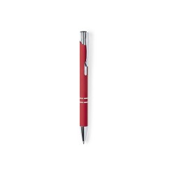 Stylo personnalisé publicitaire - Zromen Matières : caoutchouc Couleurs : rouge goodies publicitaire événementiel