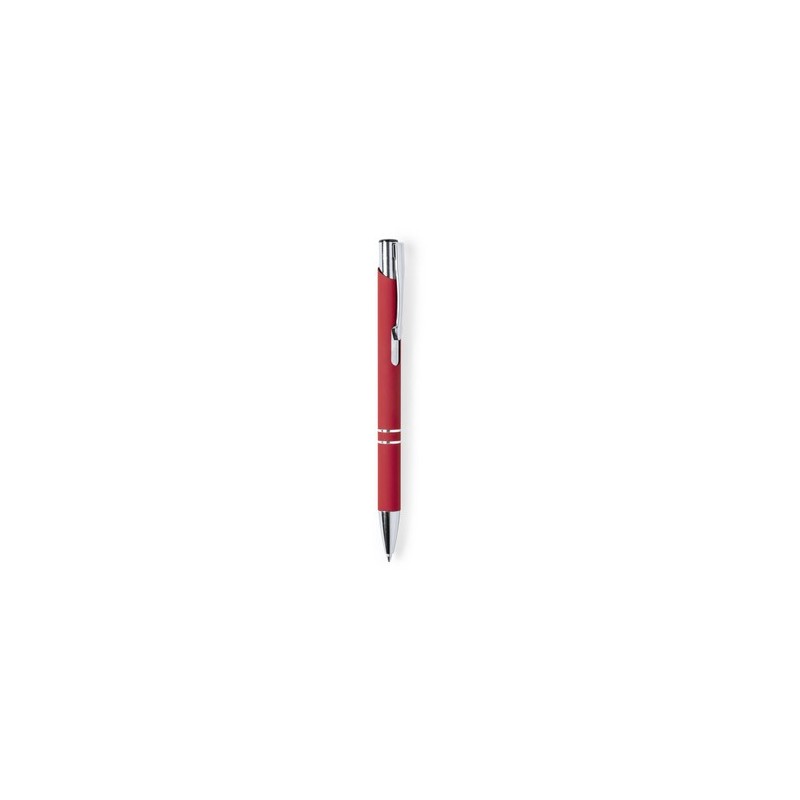 Stylo personnalisé publicitaire - Zromen Matières : caoutchouc Couleurs : rouge goodies publicitaire événementiel