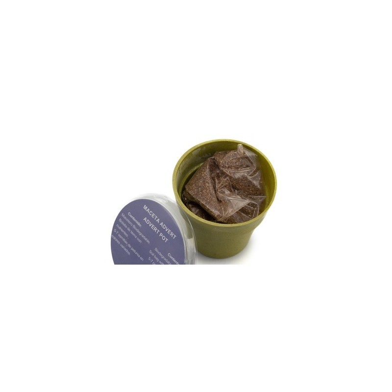 Pot de Fleurs Pratique et Biodégradable Personnalisé - Advert Couleurs : naturel objet publicitaire robuste