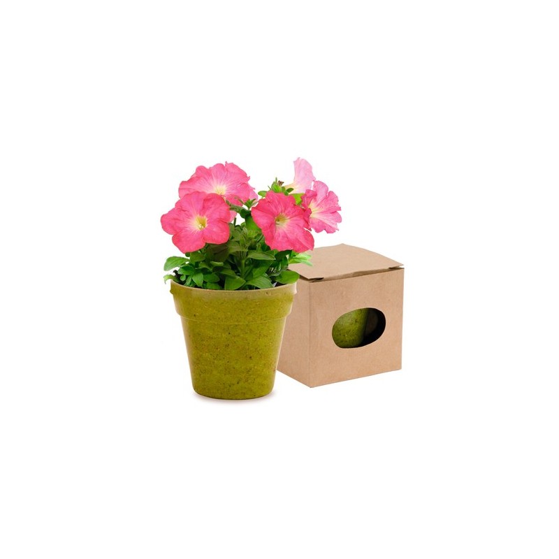 Pot de Fleurs Pratique et Biodégradable Personnalisé - Advert Couleurs : naturel goodies publicitaire événementiel
