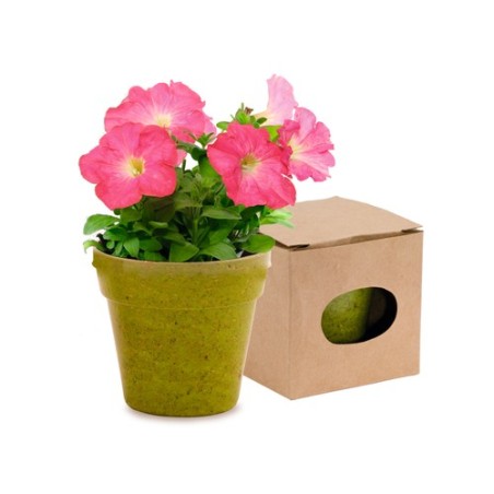Pot de Fleurs Pratique et Biodégradable Personnalisé - Advert Couleurs : naturel goodies publicitaire événementiel