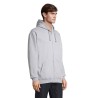 Veste Zippée Éco-responsable Unisexe Personnalisée - CARTER Taille textile : 3XL Couleurs : gris chiné marquage laser ultra préc
