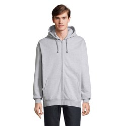 Veste Zippée Éco-responsable Unisexe Personnalisée - CARTER Taille textile : XS Couleurs : gris chiné cadeau affaires élégant
