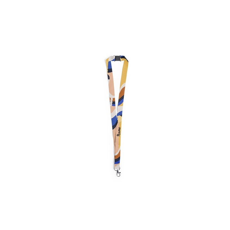 Lanyard Publicitaire Sécurisé Accessoire Kappin Matières : polyester Couleurs : bleu objet promo petit budget