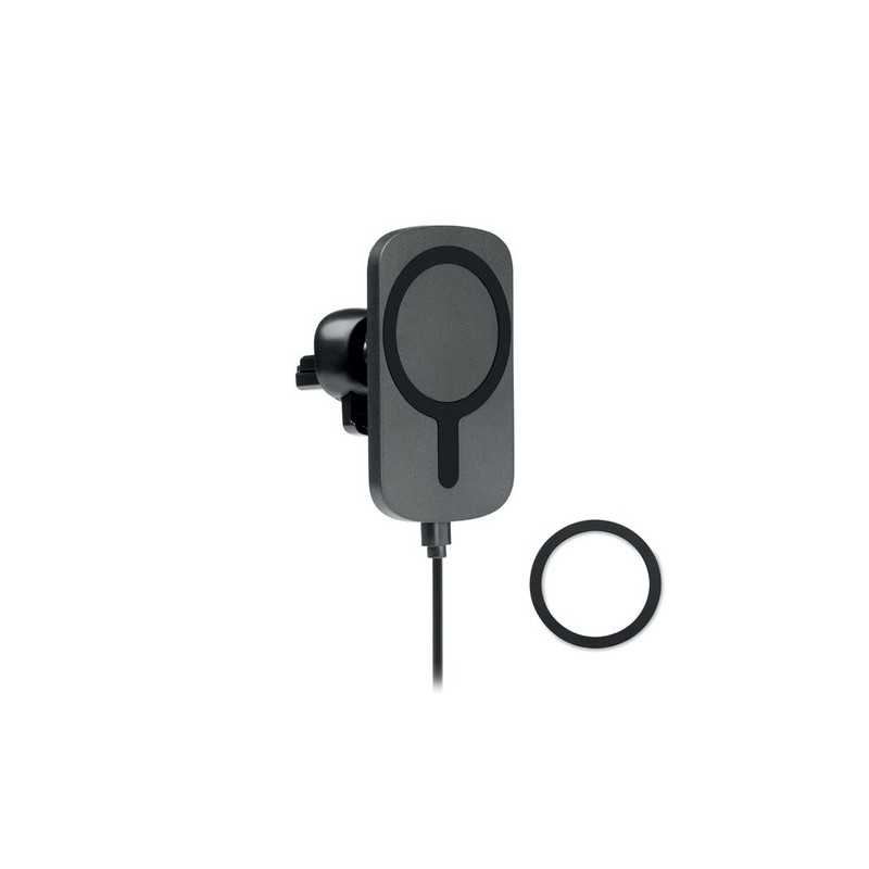 Chargeur sans fil magnétique personnalisé pas cher pour voiture ADIA Matières : ABS Couleurs : noir