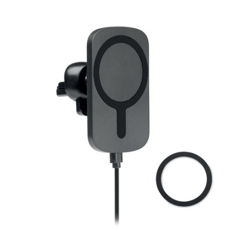 Chargeur sans fil magnétique personnalisé pas cher pour voiture ADIA Matières : ABS Couleurs : noir