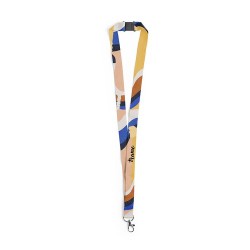 Lanyard Publicitaire Sécurisé Accessoire Kappin Matières : polyester Couleurs : bleu marine goodies entreprise design