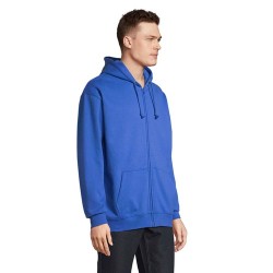 Veste Zippée Éco-responsable Unisexe Personnalisée - CARTER Taille textile : XXL Couleurs : bleu royal personnalisation rapide e