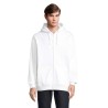 Veste Zippée Éco-responsable Unisexe Personnalisée - CARTER Taille textile : M Couleurs : blanc impression logo haute qualité