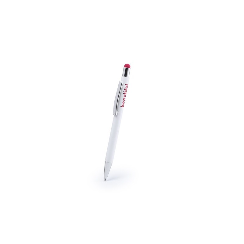 Stylet Bille Publicitaire Idéal Woner Matières : caoutchouc Couleurs : rouge objet promo petit budget