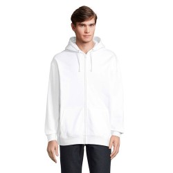 Veste Zippée Éco-responsable Unisexe Personnalisée - CARTER Taille textile : S Couleurs : blanc personnalisation rapide en Franc