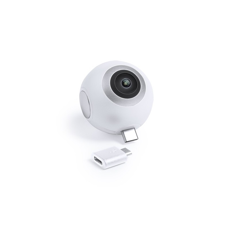 Caméra 360° Personnalisée Haute Définition Ribben Couleurs : noir cadeau entreprise pas cher
