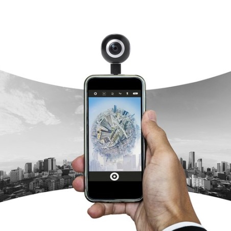 Caméra 360° Personnalisée Haute Définition Ribben Couleurs : noir impression haute définition