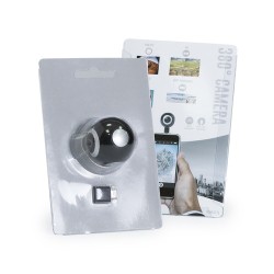 Caméra 360° Personnalisée Haute Définition Ribben Couleurs : blanc personnalisation rapide en France
