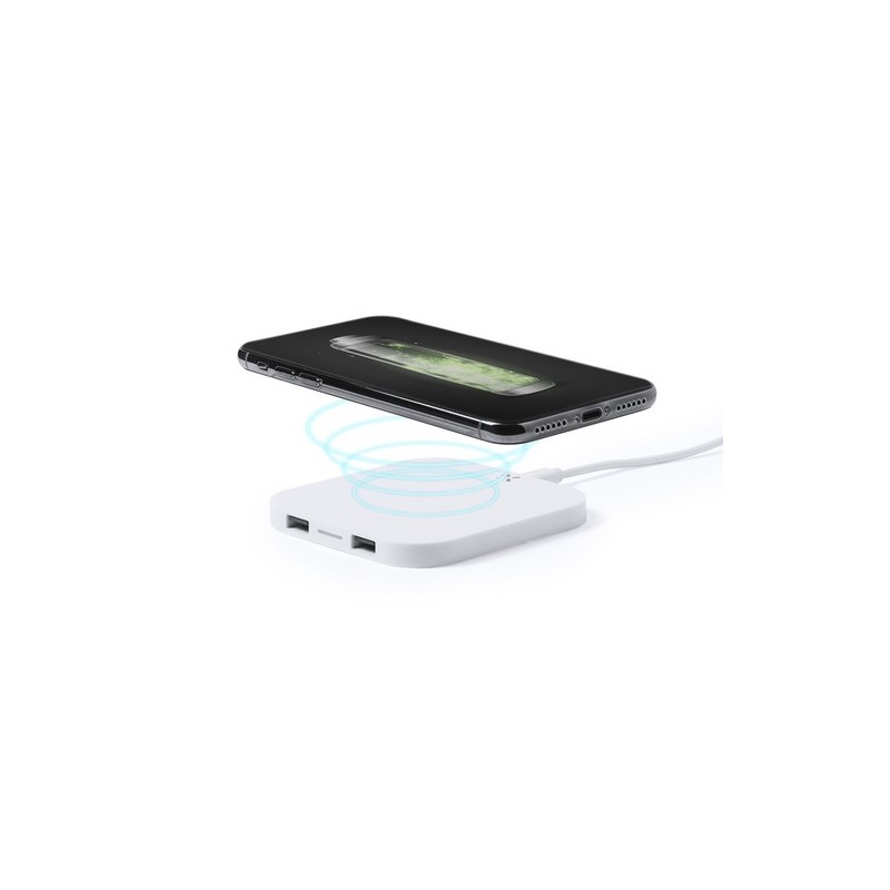 Chargeur Sans Fil Personnalisé Élégant Puissant Pas Cher Donson Couleurs : blanc personnalisable avec votre logo