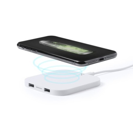 Chargeur Sans Fil Personnalisé Élégant Puissant Pas Cher Donson Couleurs : blanc personnalisable avec votre logo