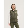 Gilet Bodywarmer Éco-responsable Personnalisé Femme - SOL'S STREAM Taille textile : M Couleurs : vert armée cadeau collaborateur