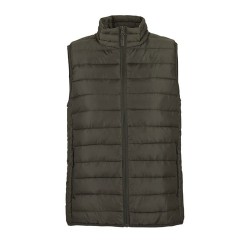 Gilet Bodywarmer Éco-responsable Personnalisé Femme - SOL'S STREAM Taille textile : S Couleurs : vert armée personnalisation sur