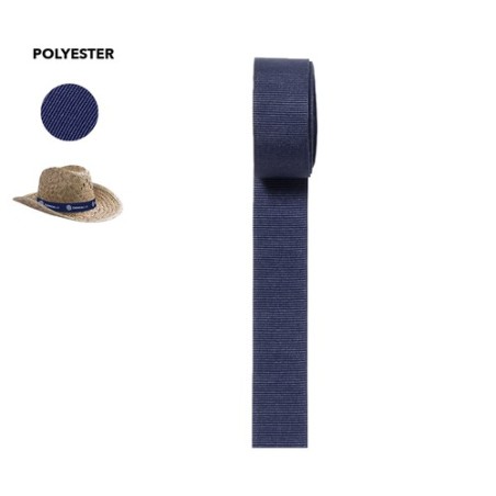 Ruban Polyesterband Personnalisé pour Chapeau - Objet Publicitaire Unique Matières : polyester Couleurs : bleu accessoire événem