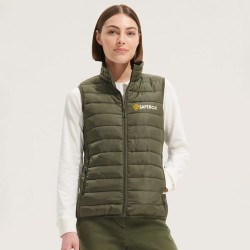 Gilet Bodywarmer Éco-responsable Personnalisé Femme - SOL'S STREAM Taille textile : M Couleurs : noir cadeau entreprise pas cher