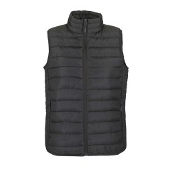 Gilet Bodywarmer Éco-responsable Personnalisé Femme - SOL'S STREAM Taille textile : L Couleurs : anthracite cadeau collaborateur