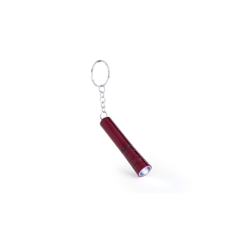 Porte-Clés Pratique avec Lampe Éco-responsable - Flonse Couleurs : rouge cadeau entreprise pas cher