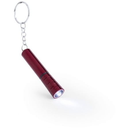 Porte-Clés Pratique avec Lampe Éco-responsable - Flonse Couleurs : rouge goodies publicitaire durable
