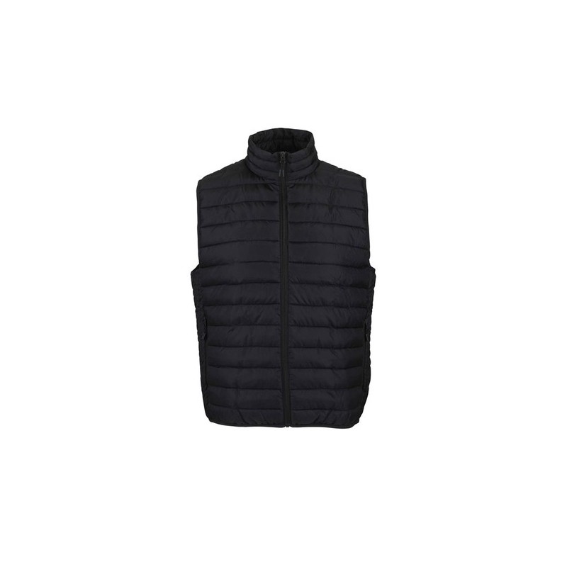 Gilet bodywarmer confortable et stylé personnalisé pour hommes STREAM MEN Matières : coton Taille textile : L Couleurs : noir go