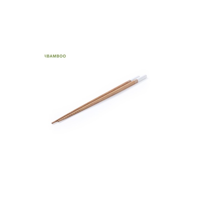 Set Chic Personnalisé d'Ustensiles de Cuisine Baguettes Nesty Matières : bambou Couleurs : noir marquage laser ultra précis