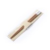 Set Chic Personnalisé d'Ustensiles de Cuisine Baguettes Nesty Matières : bambou Couleurs : blanc objet promotionnel éco-responsa