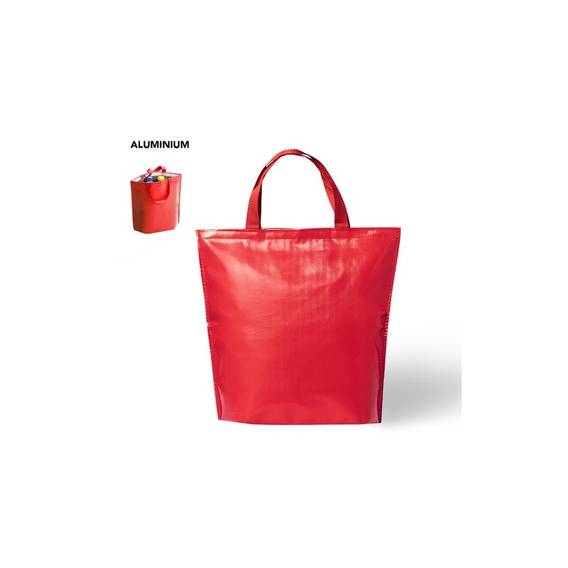 Sac Isotherme Éco-responsable Personnalisé - Glacière Hobart Matières : aluminium Couleurs : jaune impression logo haute qualité