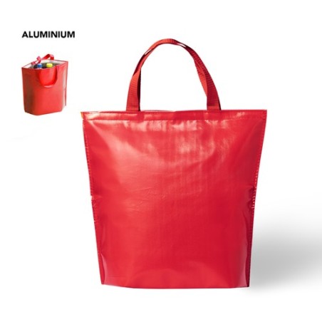 Sac Isotherme Éco-responsable Personnalisé - Glacière Hobart Matières : aluminium Couleurs : jaune impression logo haute qualité