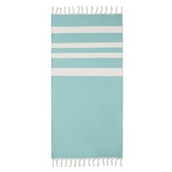 Fouta  et élégante personnalisée 140 gr/m² AGOURA Matières : coton recyclé Couleurs : turquoise