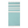 Fouta  et élégante personnalisée 140 gr/m² AGOURA Matières : coton recyclé Couleurs : turquoise