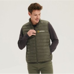 Gilet bodywarmer confortable et stylé personnalisé pour hommes STREAM MEN Matières : coton Taille textile : S Couleurs : vert ar