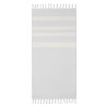 Fouta  et élégante personnalisée 140 gr/m² AGOURA Matières : coton recyclé Couleurs : gris impression haute définition