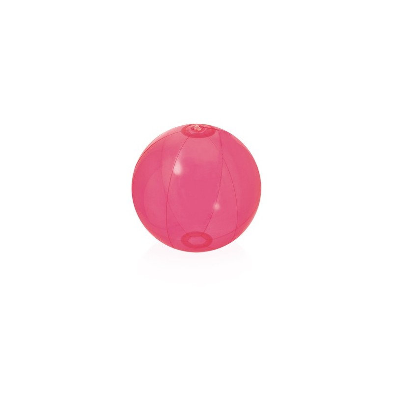 Ballon de plage personnalisable  Nemon Matières : PVC Couleurs : rouge translucide marquage couleur éclatante
