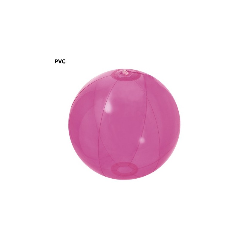 Ballon de plage personnalisable  Nemon Matières : PVC Couleurs : blanc translucide personnalisation rapide en France