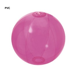 Ballon de plage personnalisable  Nemon Matières : PVC Couleurs : fuchsia translucide objet promotionnel éco-responsable