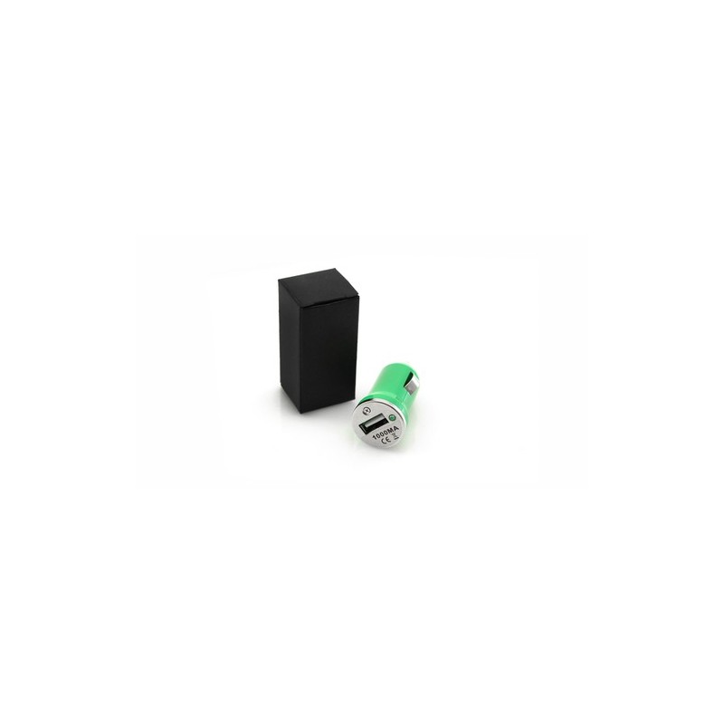 Chargeur USB Voiture Personnalisé - Hikal pas cher Couleurs : vert goodies publicitaire événementiel