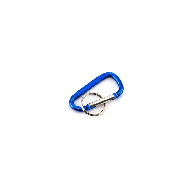 Mousqueton en Aluminium Personnalisé Idéal pour vos Clés - Zoko Matières : aluminium Couleurs : bleu marquage couleur éclatante