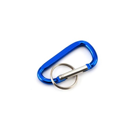 Mousqueton en Aluminium Personnalisé Idéal pour vos Clés - Zoko Matières : aluminium Couleurs : bleu marquage couleur éclatante